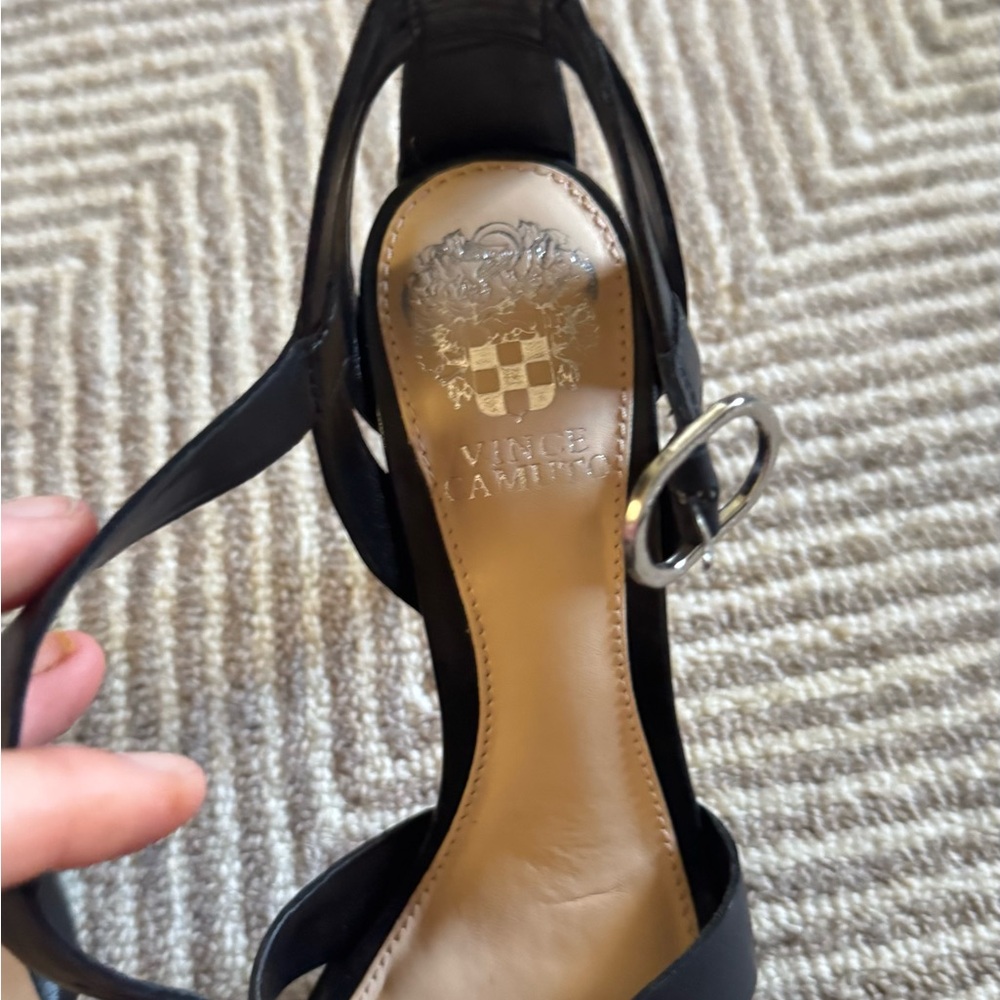 Vince Camuto Black Strappy Heels - Picture 6 of 10